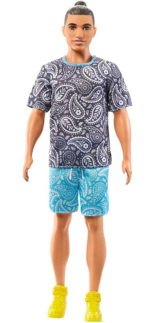 купить Кукла Barbie HPF80 Ken Fashionist în tricou cu imprimeu paisley в Кишинёве 