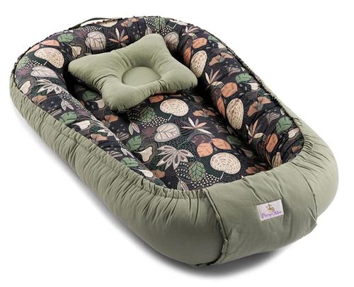 cumpără Cocon pentru bebelusi PernaMea Babynest Green Leaves (PM.100927/27) în Chișinău 