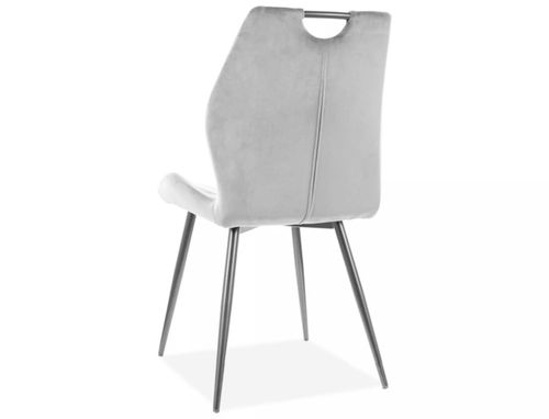 cumpără Scaun Signal Arco velvet j. szary bluvel 03/ met. czar în Chișinău 