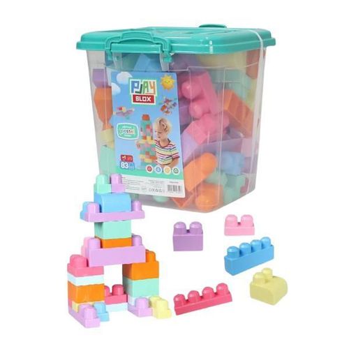 cumpără Set de construcție miscellaneous 2922 Găleată cu blocuri pastel Play Blox, 83 piese în Chișinău 