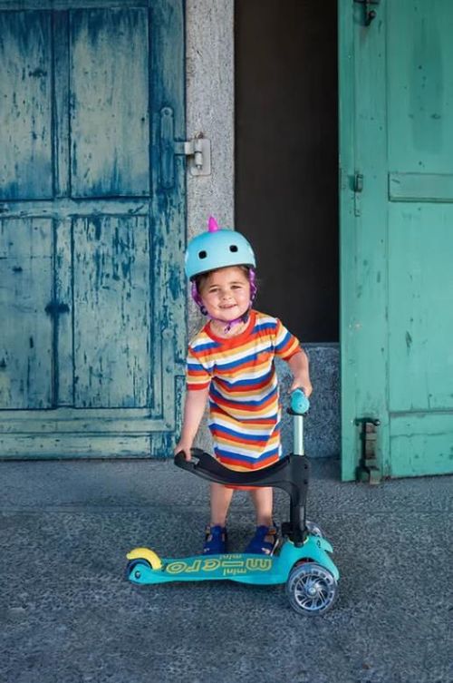 cumpără Trotinetă Micro MMD169 Mini 3in1 Deluxe ECO LED Mint în Chișinău 