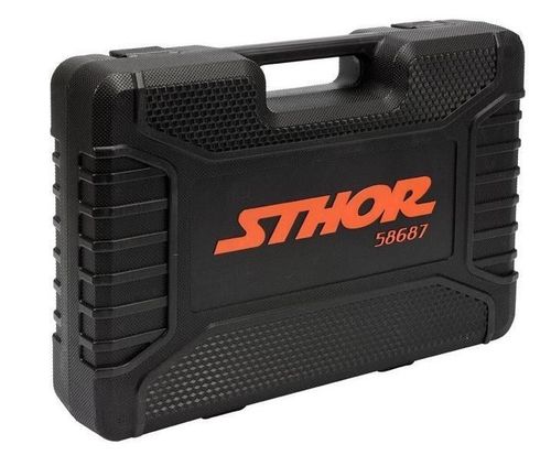 купить Набор ручных инструментов Sthor 58687 Trusa chei cu antrenor 1/2",94elem. в Кишинёве 