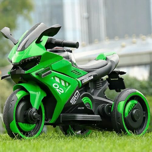 cumpără Mașină electrică pentru copii Richi (RTW8) Motocicleta verde pe acumulator pentru copii (29631) în Chișinău 