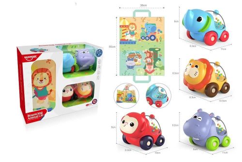 cumpără Mașină Huanger (18318) Animale-masinute in set cu covoras HE8069 în Chișinău 