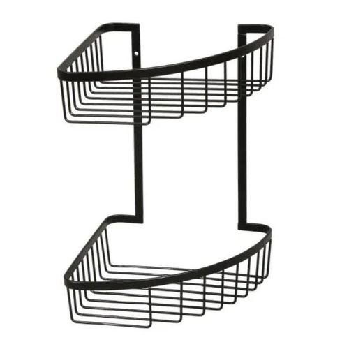 купить Полка для ванной Hydro S 0430371 coltar dubla, p/u baie, HOLA, Inox/Neagra в Кишинёве 