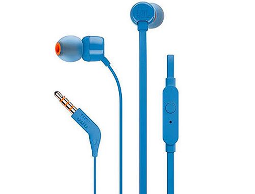 cumpără JBL T110 Blue In-Ear Headphones, 20Hz–20kHz, Microphone, Remote, Cable, JBLT110BLU (casti cu microfon cu fir JBL / проводные наушники с микрофоном JBL) în Chișinău 