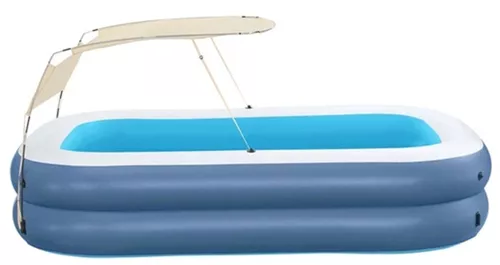 купить Бассейн надувной Bestway 54449 Summer Bliss Shaded Family Pool 254x178x140cm с тентом в Кишинёве 