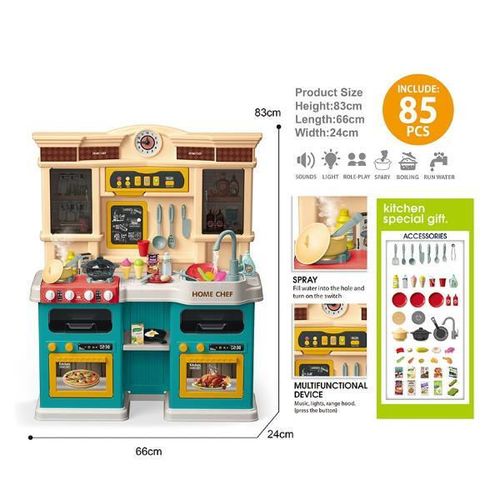 cumpără Bucătărie și veselă de jucărie Essa 922-162 Bucătăria de joacă Micul bucătar, 85elem în Chișinău 