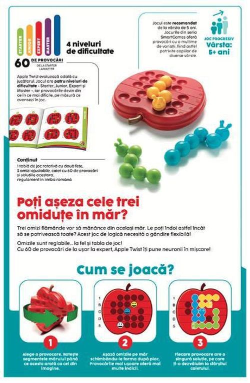 cumpără Joc educativ de masă Ludicus Games SG 445RO Apple Twist (Ro) în Chișinău 