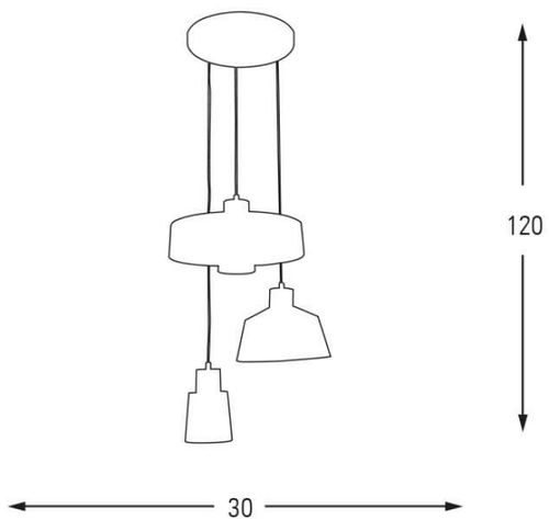 купить Освещение для помещений Ozcan Люстра 5248-3A в Кишинёве 