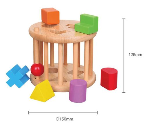 купить Игрушка Viga 54123 Shape Sorting Wheel в Кишинёве 