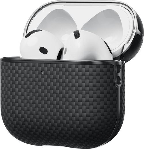 cumpără Husă pentru căști Pitaka Aramid Fiber Magnetic Case AirPods 4 Black/Gray (APM2404) în Chișinău 
