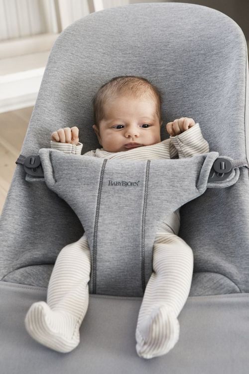 Balansoar BabyBjorn Bliss Light Grey 3D Jersey 
