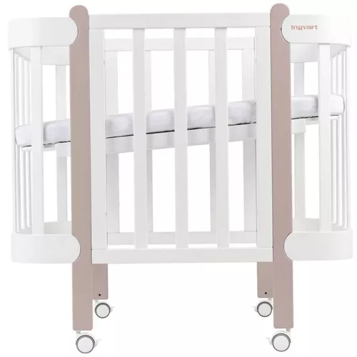 cumpără Pătuț Ingvart 45984520008 Nika, Alb/Cappucino 60x120cm în Chișinău 