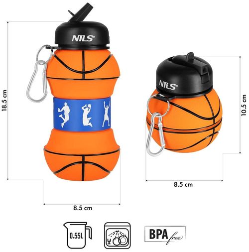 купить Бутылочка для воды Nils 13295 Sticla 550ml Baschet (15-02-121) в Кишинёве 
