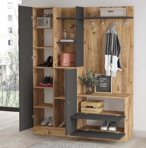 купить Мебель для прихожей Trendy DD5-AA, 140x181x36cm (GTR001394) в Кишинёве 