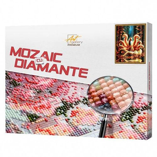 купить Картина по номерам Art Gallery QB206518 Mozaic cu diamante patrate 40x50cm Vulpea cu noua cozi в Кишинёве 