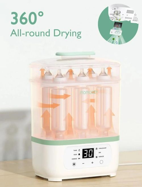 купить Подогреватель Momcozy BS002-WH12NB-A Sterilizator si uscator pentru biberoane 8 in 1 White в Кишинёве 