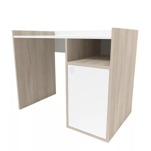 cumpără Masă de birou Smartex (10911) Tab Classic 110cm Alb+Stejar Deschis în Chișinău 