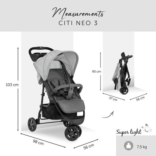 cumpără Сărucior pentru copii Hauck City Neo 3 Grey în Chișinău 