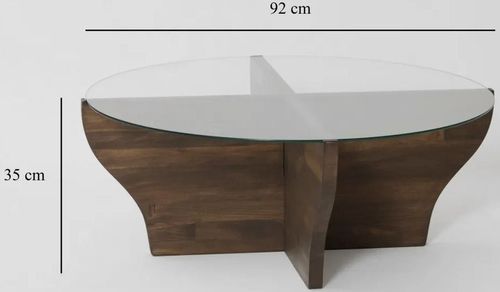 cumpără Măsuţă cafea Trendy Amfora, Nuc 92x35x92cm în Chișinău 