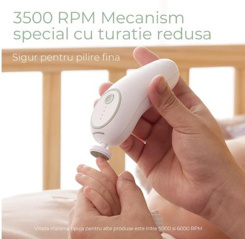 cumpără Set pentru îngrijirea bebeluşului Momcozy NC013-GG94BA-A Pila electrica pentru unghiile bebelusilor Low Noise în Chișinău 