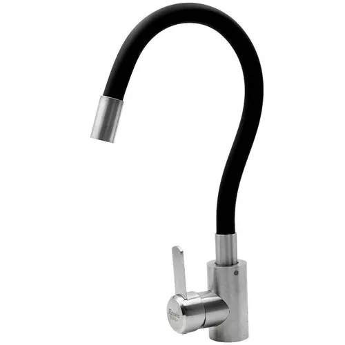 cumpără Bateria bucătărie Rubano 27192 pipa flexibila U inox, negru în Chișinău 