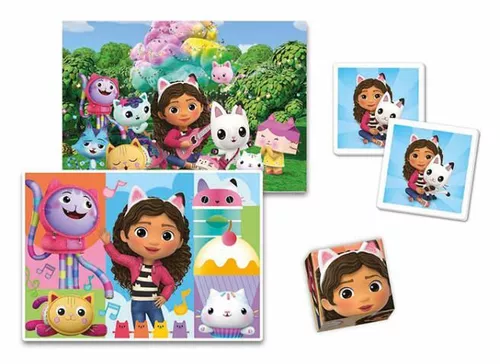 cumpără Joc de logică Clementoni Set de jocuri GABBY'S DOLLHOUSE EDUKIT 4IN1 (18319) în Chișinău 