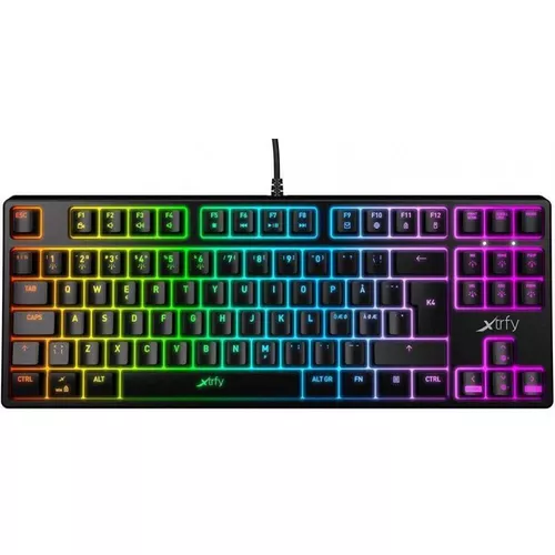 cumpără Tastatură Xtrfy XG-K4-RGB-TKL-R-RUS K4 TKL RGB Kailh Red, RU (Eng/Rus), Black în Chișinău 