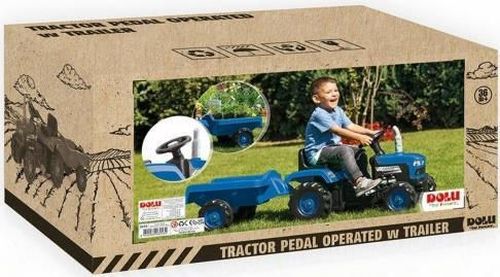 купить Транспорт для детей Dolu 8253 Tractor cu pedale cu remorca в Кишинёве 