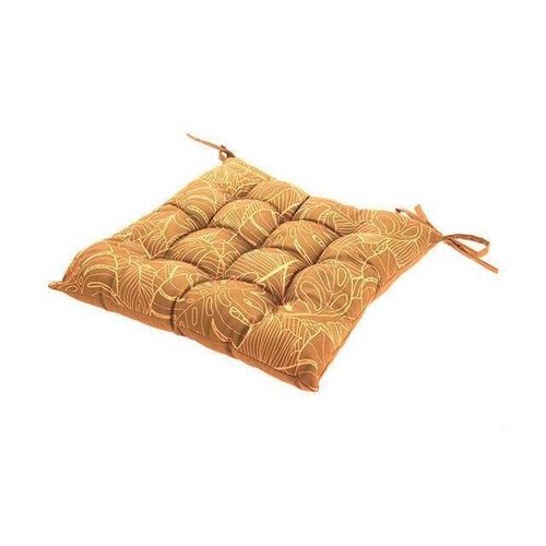 купить Стул H&S 44870 Подушка для стула/табурета 40x40x6cm Листья стеганная в Кишинёве 