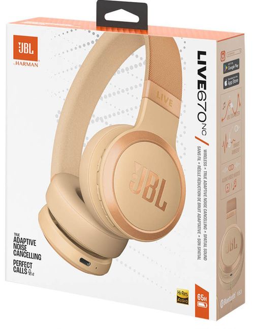 купить Наушники беспроводные JBL Live 670NC Sandstone в Кишинёве 