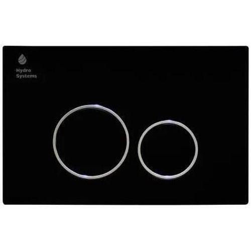 cumpără Buton rezervor WC Hydro S 005D, Negru Mat + Cromat în Chișinău 