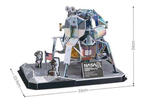купить Конструктор Cubik Fun DS1058h 3D puzzle Modulul lunar Eagle al navei spațiale Apollo-11, 93 elemente в Кишинёве 