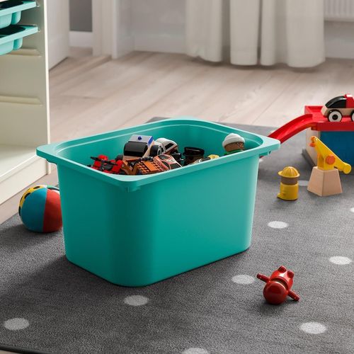 cumpără Etajeră Ikea Trofast 3 containere 46x30x94 (Alb/Turcoaz) în Chișinău 