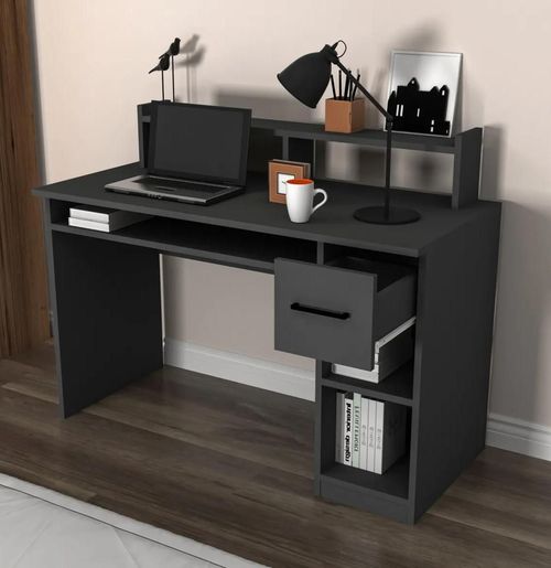 cumpără Masă de birou Trendy Eslem, Antracit, 120x55x93cm în Chișinău 