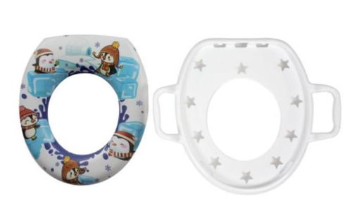 купить Детский горшок Sevi Bebe 70-93 Сиденье для унитаза мягкая Penguin в Кишинёве 