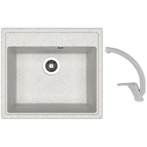 cumpără Chiuvetă bucătărie cu bateria Dr.Gans Nika 570 + SanDonna F 1069 gri în Chișinău 