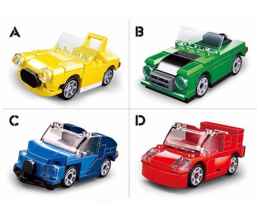 купить Конструктор Sluban B0885 Set de constructie Construieste un automobil 4 modele 44-45elem. в Кишинёве 