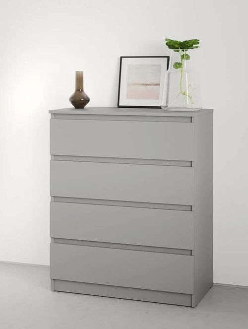 cumpără Comodă MebelStar NEO 4S 80x43x98 Grey (MBS-1079) în Chișinău 