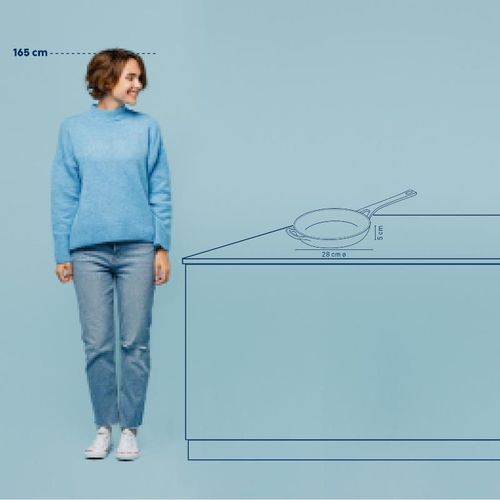 cumpără Tigaie Kela 12613/11 fonta gri 28 cm în Chișinău 