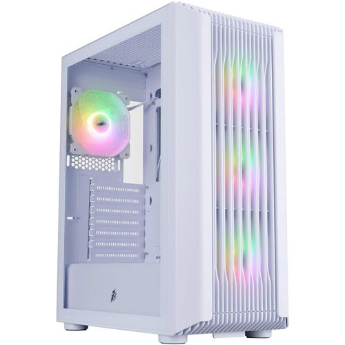 купить Корпус для ПК 1stplayer H6 WHITE, ATX w/o PSU (H6-WH-4F7-W) в Кишинёве 