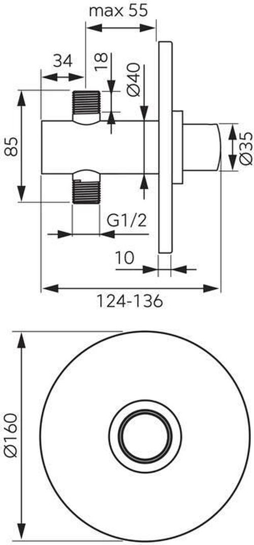 cumpără Baterie de duș Ferro PRESSTIGE Pro Z503 în Chișinău 