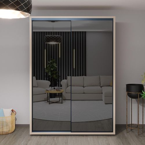 купить Шкаф Bayro Parma Graphite 1600x2250x600 серый камень, купе в Кишинёве 