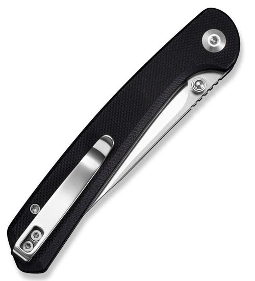 купить Нож походный Sencut S25007-2 Skelfin, G10 negru, Button Lock в Кишинёве 