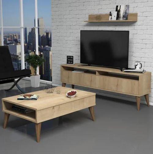 купить Стенка Trendy Cel mai bun, Дуб (комплект мебели для гостиной) (GTR001236) в Кишинёве 