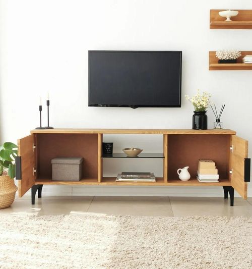 купить Тумба напольная для TV Trendy Lidya, Stejar 150x40x30cm в Кишинёве 