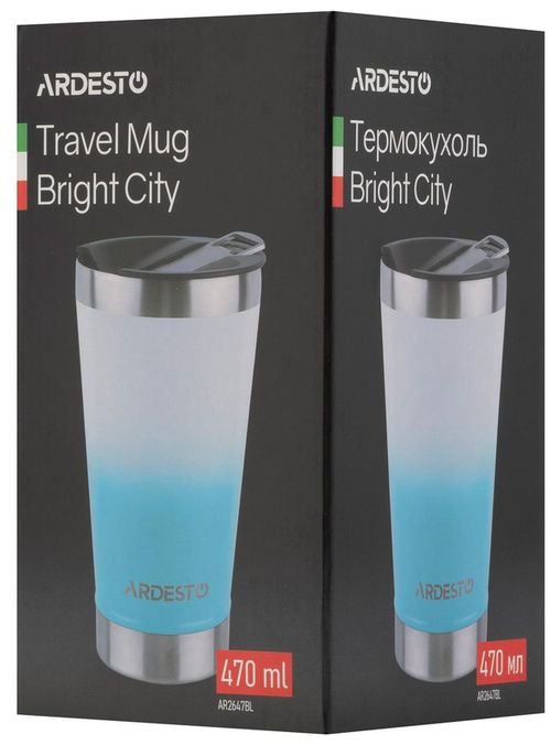 cumpără Cană termos Ardesto AR2647BL Bright City 470ml în Chișinău 