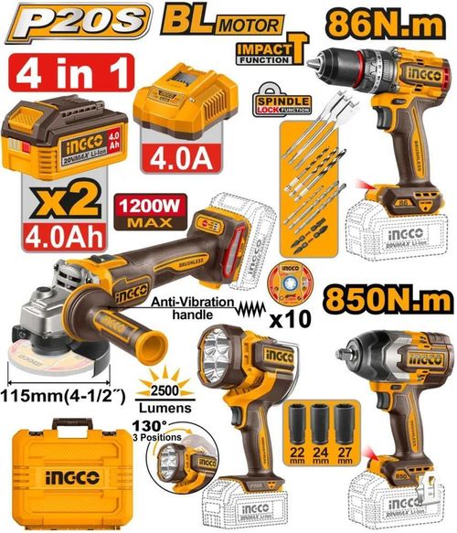 купить Набор электроинструментов INGCO COSLI251192 (52867) в Кишинёве 