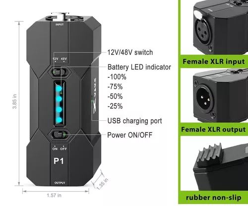 купить Переходник для AV Xvive P1 Portable Phantom Power Sup в Кишинёве 